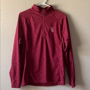 OU 3/4 zip long-sleeve pullover